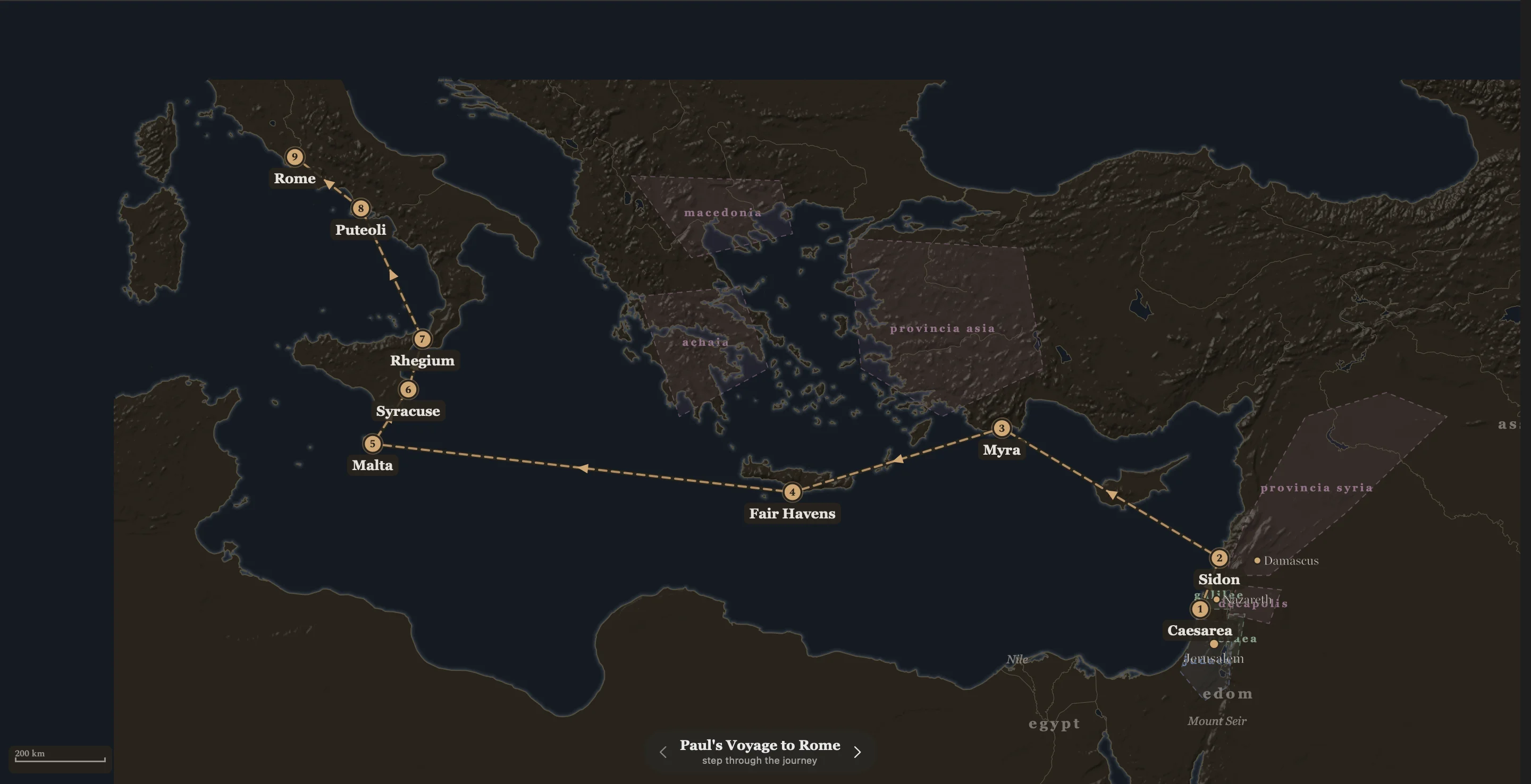 The Atlas: the biblical world on a terrain basemap, Jerusalem to Babylon